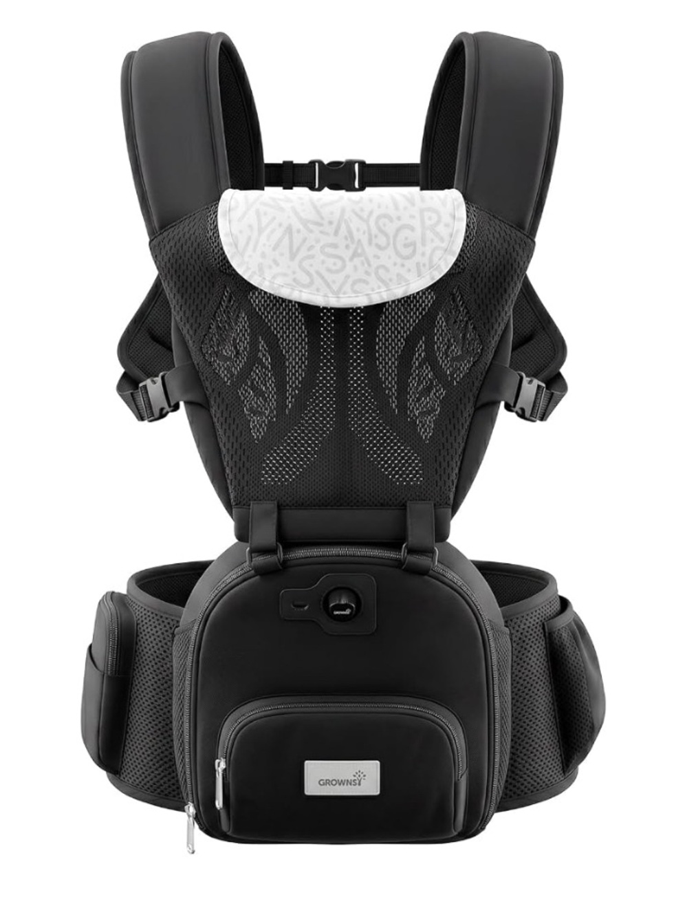 Grownsy Innovative Cooling Carrier Built in Quiet Fan for Hot Weather - Black
